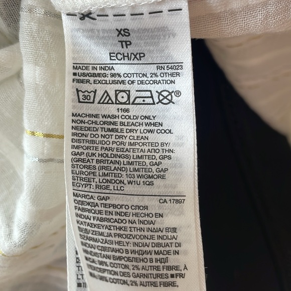 Gap summer blouse - brand new - XS - Picture 5 of 6